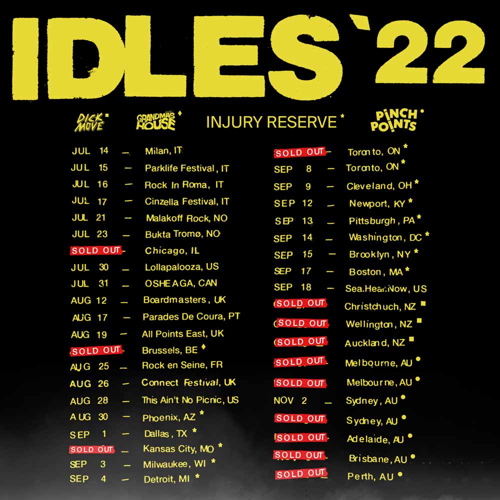 9PM BST / 4PM EDT / 1PM PDT / 6AM AEST tour poster