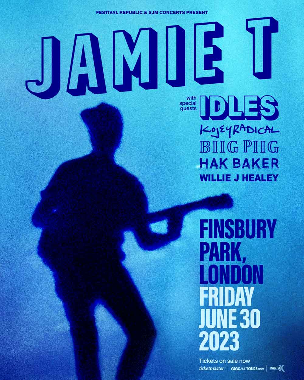 Finsbury Park, London, UK tour poster