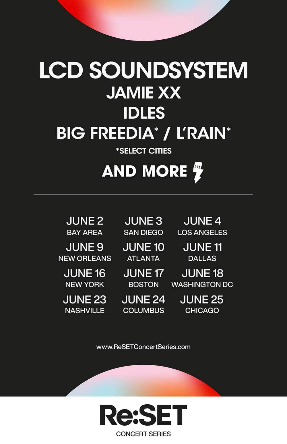 The Stage at Suffolk Downs, Boston, MA tour poster