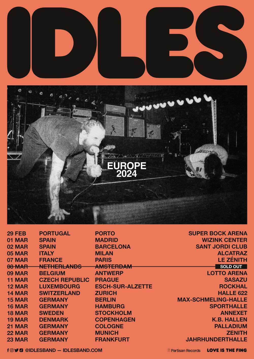 IDLES TICKETS Super Bock Arena, Porto, Portugal