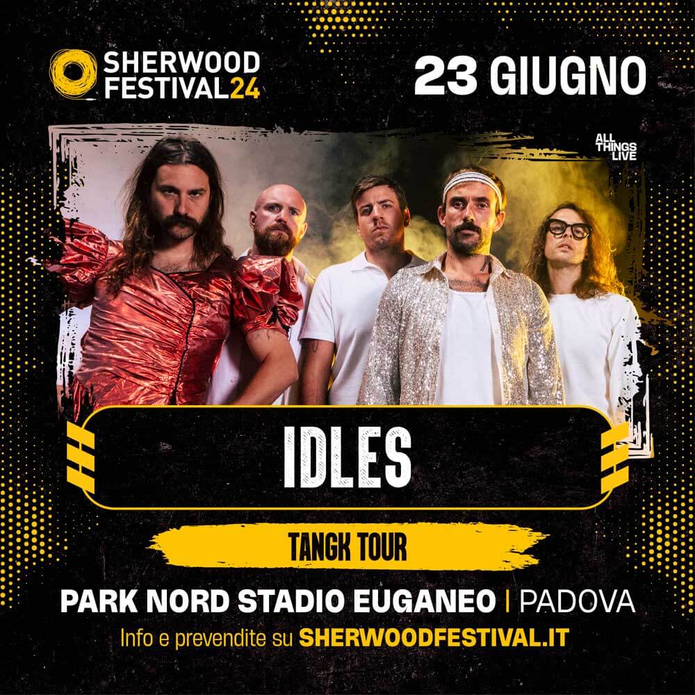 Sherwood Festival, Padova, Italy tour poster