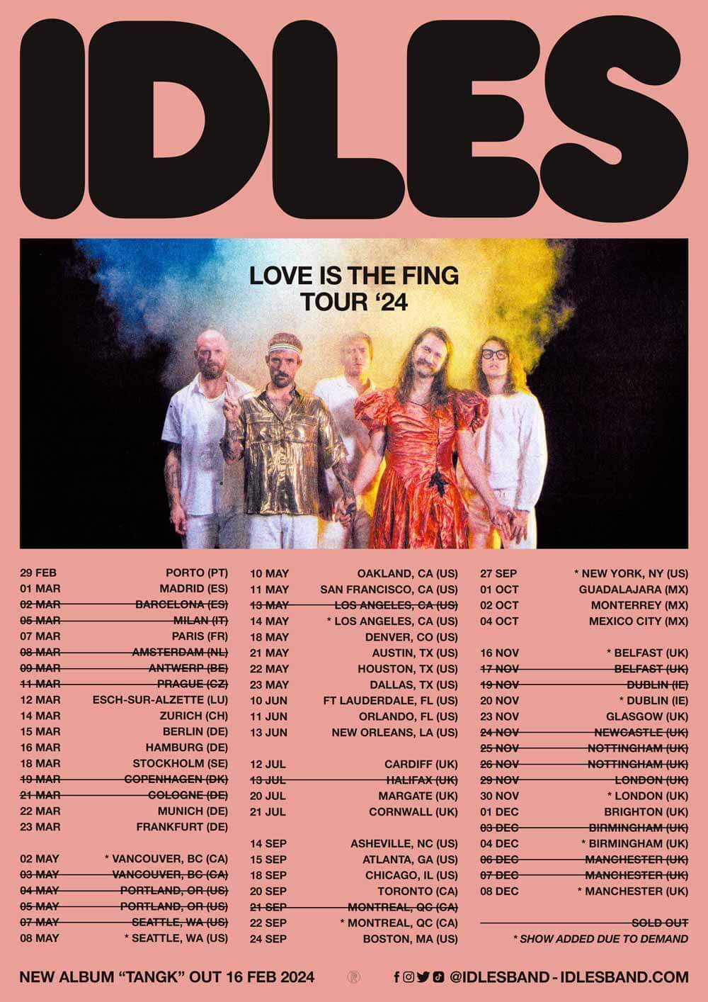 IDLES TICKETS O2 Academy Birmingham, Birmingham, UK